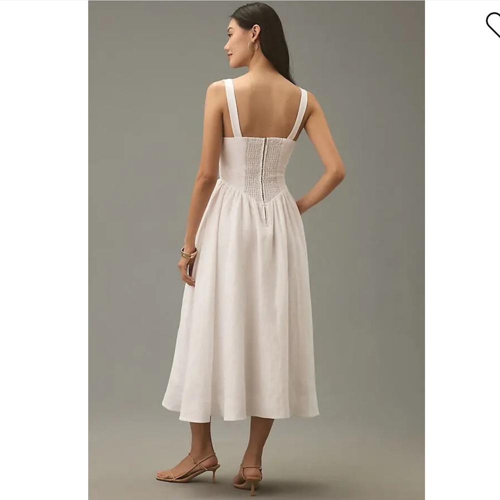 New Reformation Balia Linen Dress - Picture 2 of 9